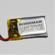 Аккумулятор Li-pol 301020 3.7V 50mAh PCB 7W