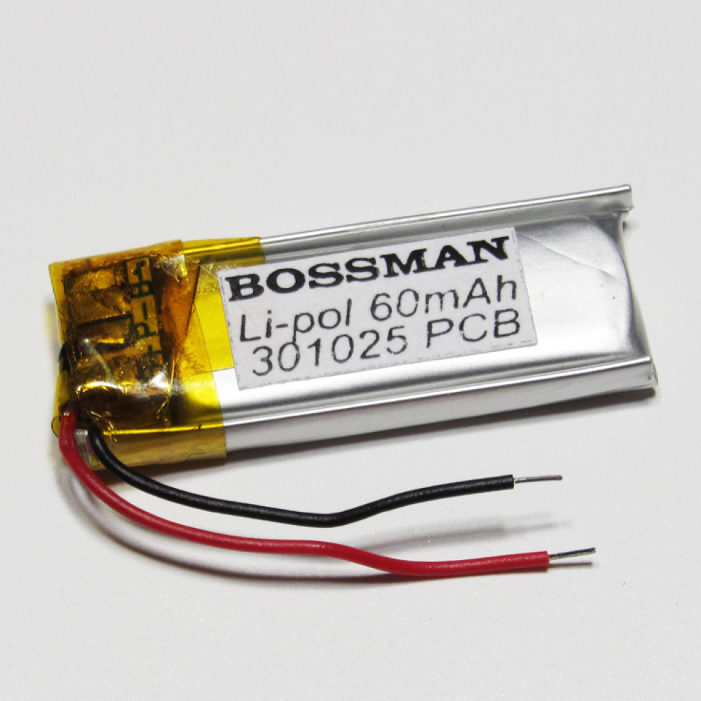 Аккумулятор Li-pol 301025 3.7V 60mAh PCB 7W