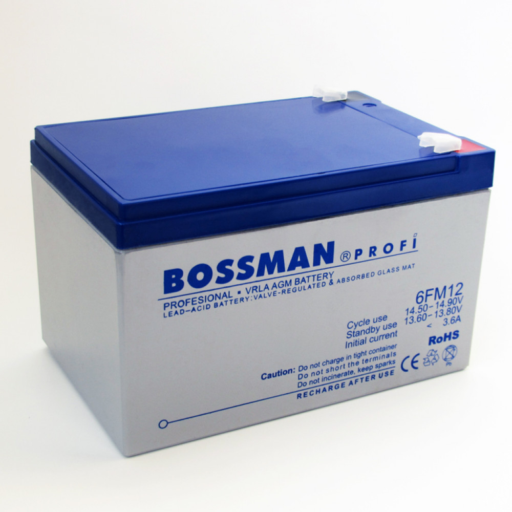 Аккумулятор 12V 12Ah Bossman Profi