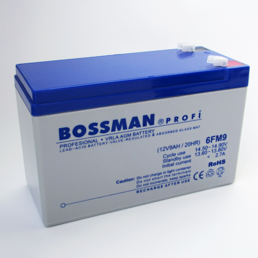 Аккумулятор 12V 9Ah Bossman Profi