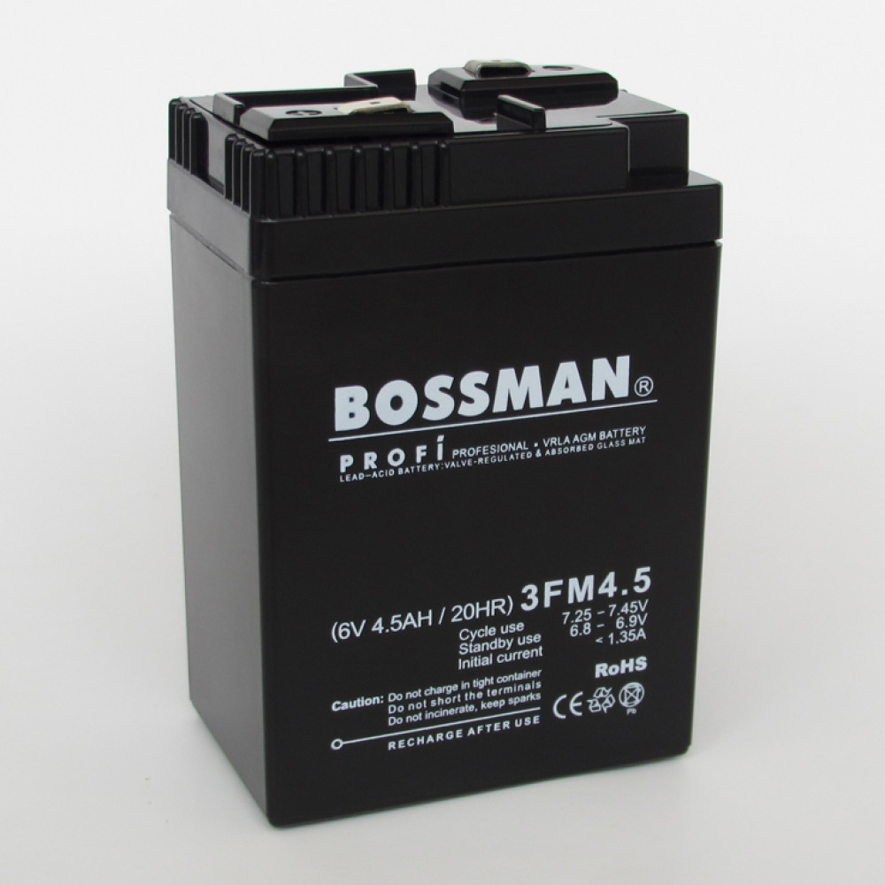 Аккумулятор 6V 4.5Ah C Bossman Profi