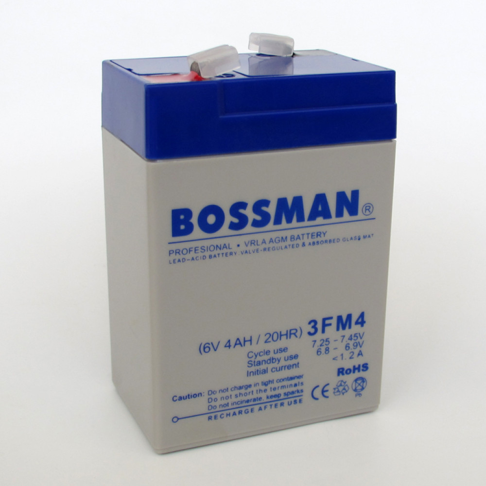 Аккумулятор 6V 4Ah Bossman Profi