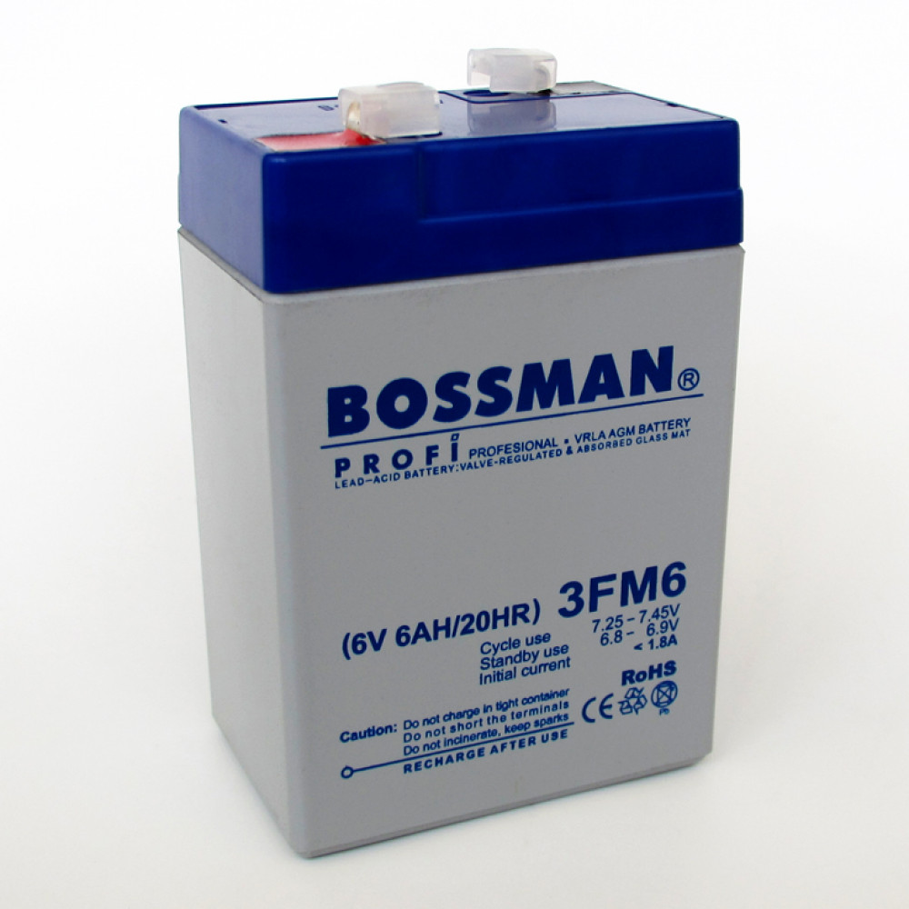 Аккумулятор 6V 6Ah Bossman Profi