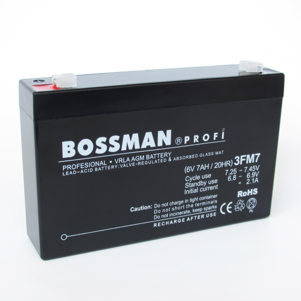 Аккумулятор 6V 7Ah Bossman Profi