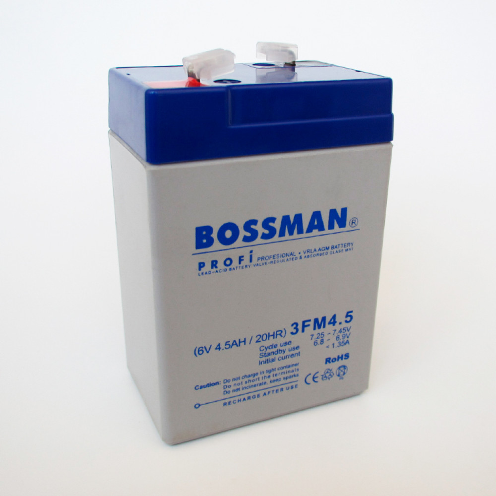 Аккумулятор 6V 4.5Ah Bossman Profi